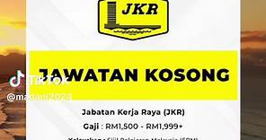 Jabatan Kerja Raya (JKR) kini buka pengambilan jawatan kosong seluruh Malaysia bagi tahun 2024. Share dengan rakan2, saudara mara, adik beradik. Semoga ada rezeki dapat kerja berjawatan tetap 🤲🏻 #fyp #foryou #jawatankosong #jkr #kerjakosongmalaysia