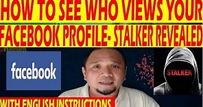 How to See who Views Your Facebook Profile Stalker Revealed