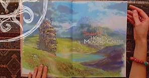 THE ART OF HOWLS MOVING CASTLE by HAYAO MIYAZAKI - STUDIO GHIBLI (Complete Book Flip Through)