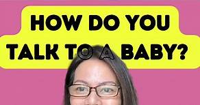 No Baby Talk! Listen to resoectful parenting expert, Teacher Tanya Velasco, as she explains that we need to verbalize all our actions with our babies for their language development.#parentinghacks #parenting #baby #infant #toddler #parentingtips #respectfulparenting #teachertanya #teachertina #languagedevelopment #firstwords | Teacher Tina Zamora