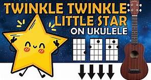 Twinkle twinkle little star - Ukulele Tutorial with Chords + Strumming (Ukulele Play Along)