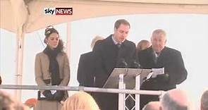 Prince William and Catherine's first public engagement in Anglesey