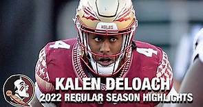 Kalen DeLoach 2022 Regular Season Highlights | Florida State LB