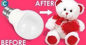 How to Make Teddy Bear with Cotton & Bulb | Teddy Bear Making with Cotton