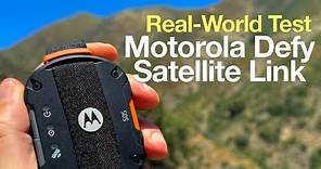 Motorola Defy Satellite Link Review (Real World Test)