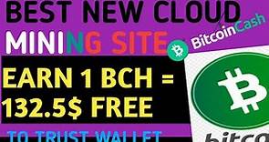 1 BCH (132.5$) FOR FREE. New paying cloud mining site. (Green Hornet review)