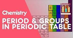 What Are Periods & Groups In The Periodic Table? | Properties of Matter | Chemistry | FuseSchool