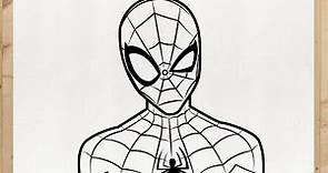 Como desenhar o HOMEM ARANHA (Spider Man) passo a passo MUITO FÁCIL - Para Iniciantes