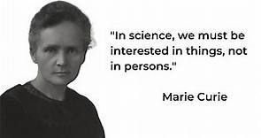 Marie Curie best quotes