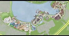 Disney Springs (Downtown Disney) Map Evolution (1975-2022)