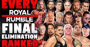 EVERY WWE Royal Rumble Final Elimination Ranked From WORST To BEST