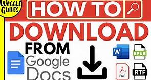 Download Google Docs