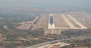 COCKPIT VIEW OF APPROACH AND LANDING AT ATHENS ELEFTHERIOS VENIZELOS AIRPORT