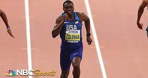 Christian Coleman coasts to victory in 100m world championship heat | NBC Sports