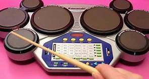 Kawasaki Kids Drum Toy with Classic & Electronic Drum Plus Sound Effects Rhythms Beats Tunes