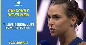 Ajla Tomljanović On-Court Interview | 2022 US Open Round 3