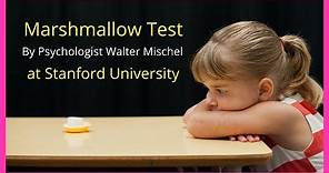 Marshmallow Test || Walter Mischel || Stanford University || Instant Gratification