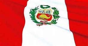 Peruvian Flag Waving - Bandera del Peru - Flag of Peru
