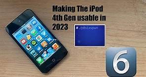 Making the iPod Touch 4th Gen Usable in 2023(Jailbreaking and Installing Apps)