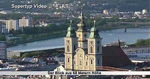 Linz - Mariendom, Turmbesteigung, Blick über Linz