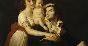 Portrait de Camille Desmoulins en famille de Jacques-Louis David - Reproduction tableau