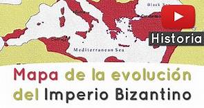 ⭐Mapa de la evolución del Imperio Bizantino 📘 aulamedia