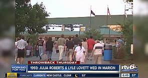 1993: Julia Roberts and Lyle Lovett wedding