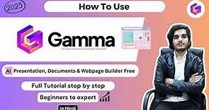How To Use Gamma AI in 2023 | Free AI Presentation, Documents & Webpage Maker - Must Watch !!