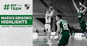 Marius Grigonis highlights | Panathinaikos - Zalgiris | 2020.12.11