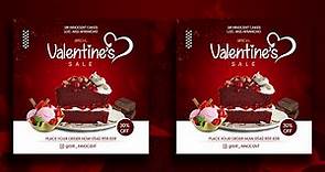 How To Create a Stunning VALENTINE'S PROMO Flyer | Photoshop Tutorial