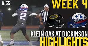 Klein Oak at Dickinson - 2023 Week 4 Football Highlights