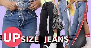 4 Really Cool Ways to Make Jeans Bigger | Upsize Jeans
