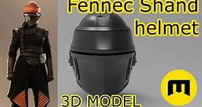 Fennec Shand Helmet from Star Wars(3D model ready for 3D printing)