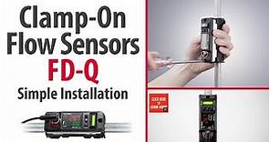 Clamp-On Flow Sensors KEYENCE FD-Q Series - Simple Installation