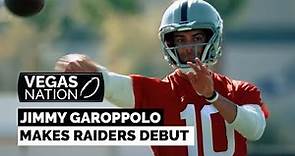 Jimmy Garoppolo Makes Raiders Debut
