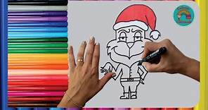 Como Dibujar y Colorear al Grinch ! Dibujos Felices-Dibujos para niños. How to Draw the Grinch