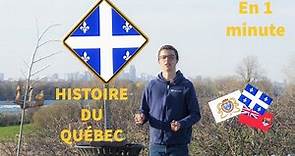 L'histoire du Québec en 1 minute