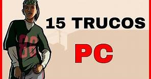 🔥15 TRUCOS para GTA San Andreas para PC (CLAVES/CODIGOS de GTA SA PC) Armas, Jetpack, Vida Infinita