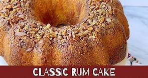 Classic Bacardi Rum Cake Recipe (Optional Chocolate Ganache)