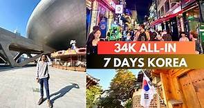 How much MONEY for a KOREA Travel in 2024 | 7-DAY BUDGET