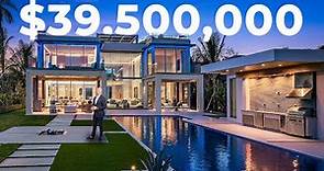 INSIDE a $39,500,000 Florida Billionaire's Waterfront Mansion