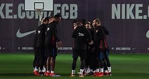 Suarez's birthday surprise at Barcelona training