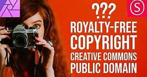 What does Royalty Free actually mean? Copyright? Public Domain? - Affinity Photo Tutorial