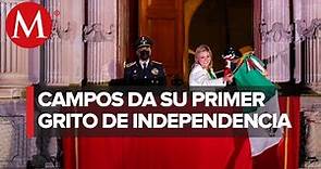 Maru Campos da "grito de independencia" en palacio de gobierno de Chihuahua