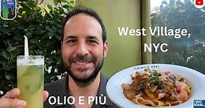 West Village New York Italian Restaurants to try - OLIO E PIÙ on Greenwich Street