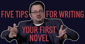 Five Tips for Writing Your First Novel—Brandon Sanderson