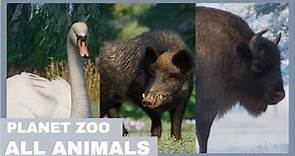 Planet Zoo (2024) ALL 180 ANIMALS SHOWCASE