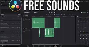 How to Install & Use Free Sound Effects Library for Your Videos - Resolve 16 Tutorial