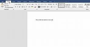 How to Cross Out Words in a Microsoft Word Document