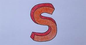 Cómo dibujar la letra S